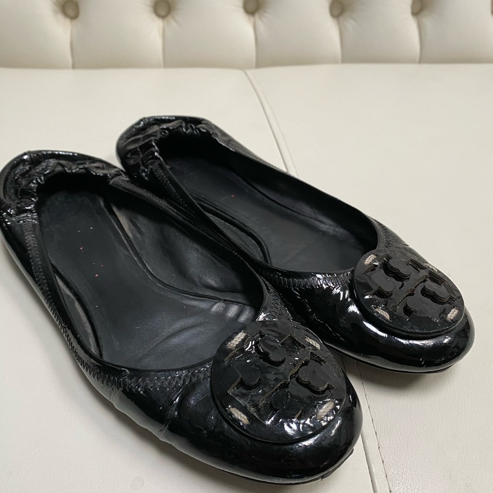 Tory Burch Patton ballet shoes. Preowned.